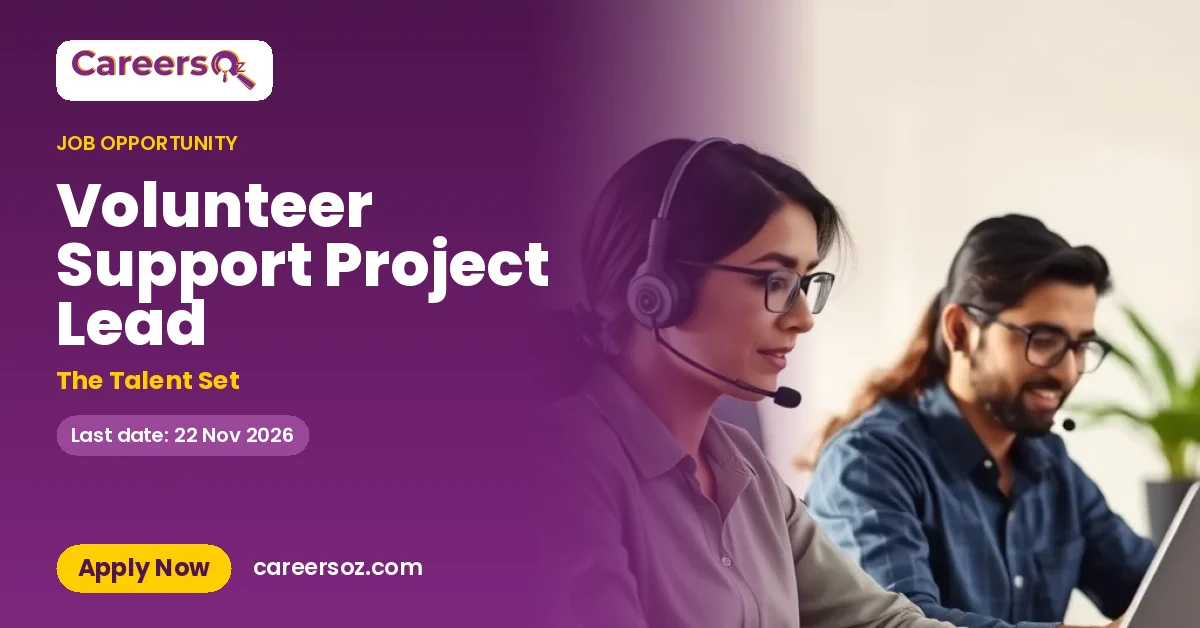 Volunteer Support Project Lead – The Talent Set