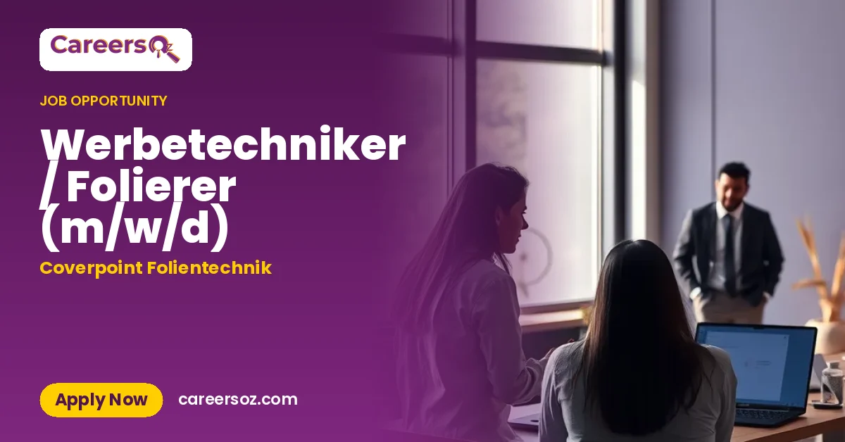 Werbetechniker / Folierer (m/w/d) – Coverpoint Folientechnik