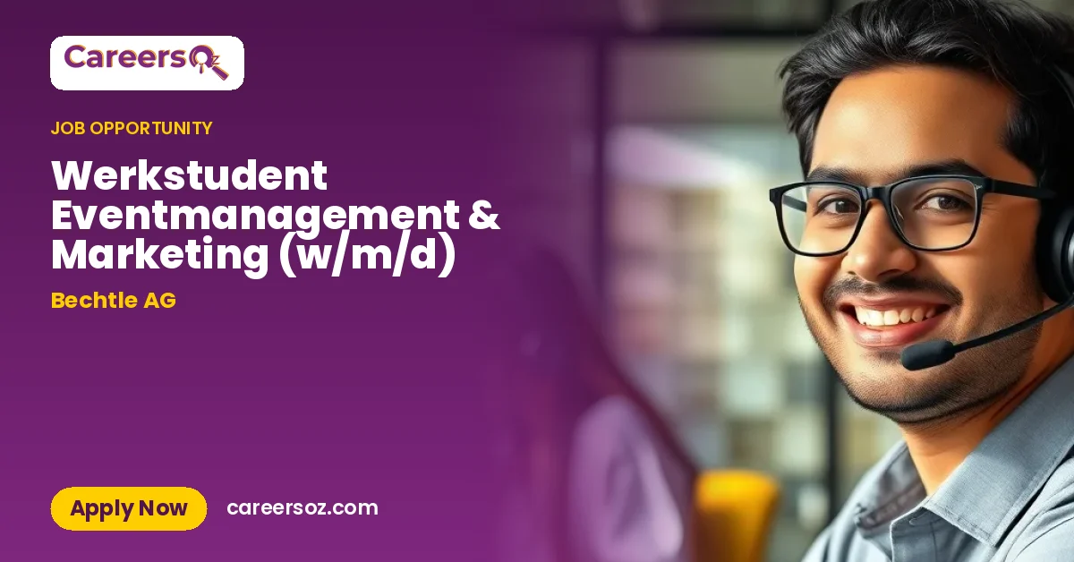 Werkstudent Eventmanagement & Marketing (w/m/d) – Bechtle AG