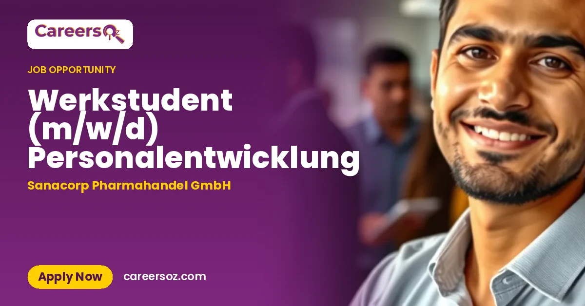 Werkstudent (m/w/d) Personalentwicklung – Sanacorp Pharmahandel GmbH