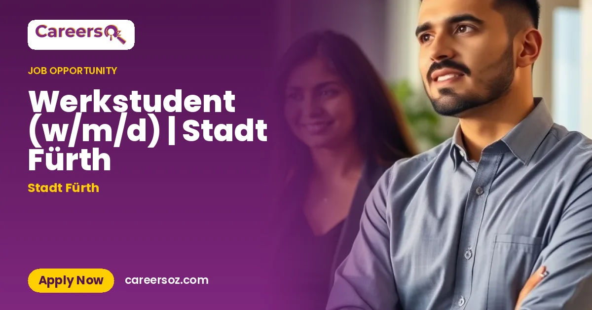 Werkstudent (w/m/d) | Stadt Fürth – Stadt Fürth