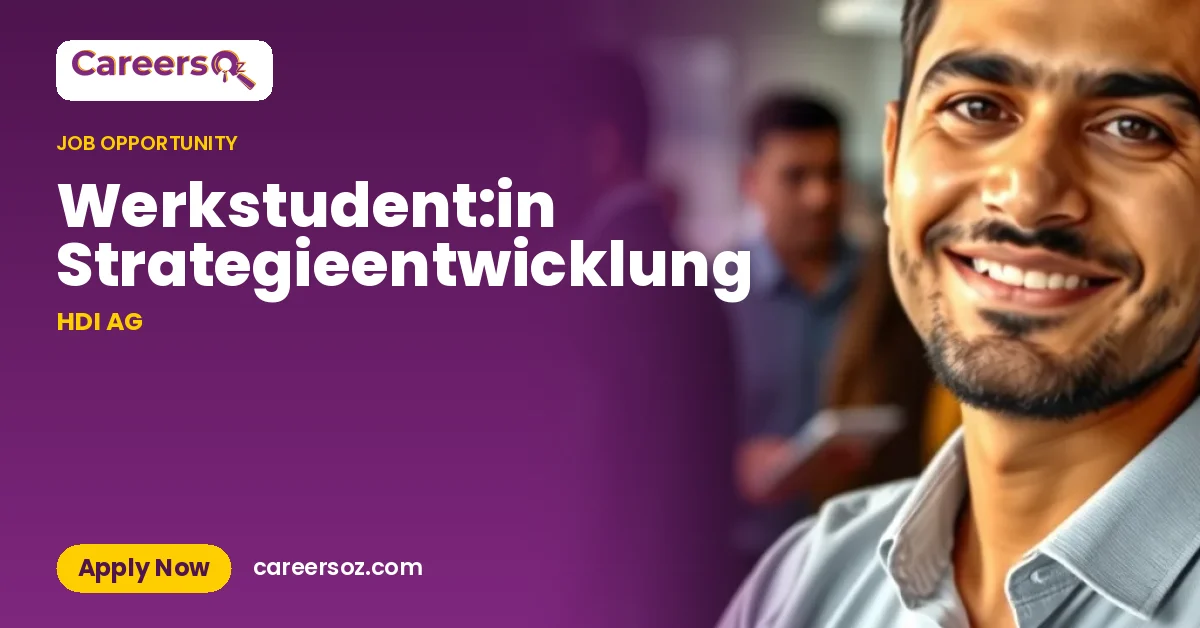 Werkstudent:in Strategieentwicklung – HDI AG