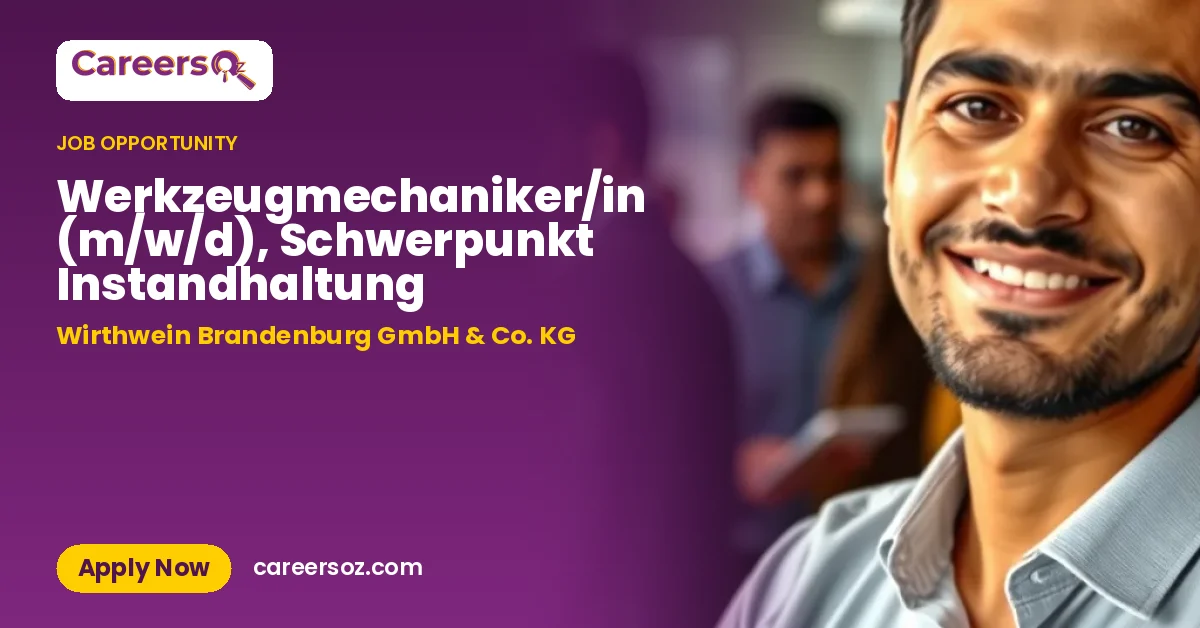Werkzeugmechaniker/in (m/w/d), Schwerpunkt Instandhaltung – Wirthwein Brandenburg GmbH & Co. KG