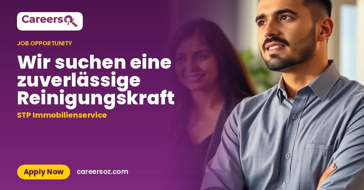 Wir suchen eine zuverlässige Reinigungskraft – STP Immobilienservice