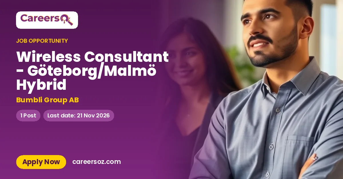 Wireless Consultant - Göteborg/Malmö Hybrid – Bumbli Group AB