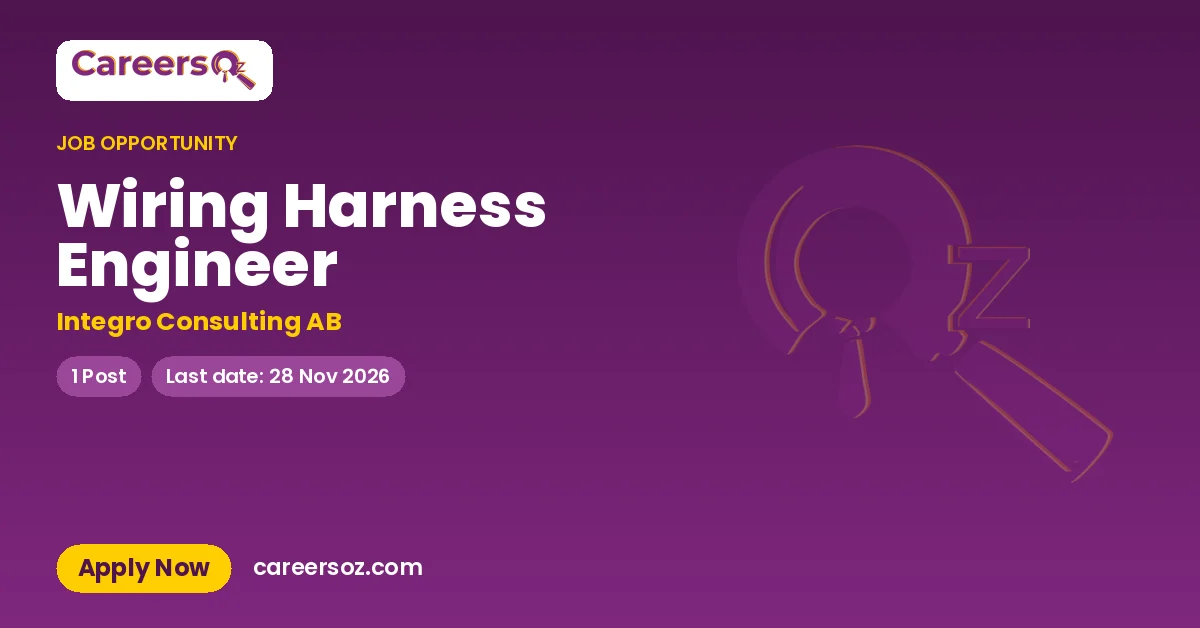 Wiring Harness Engineer – Integro Consulting AB