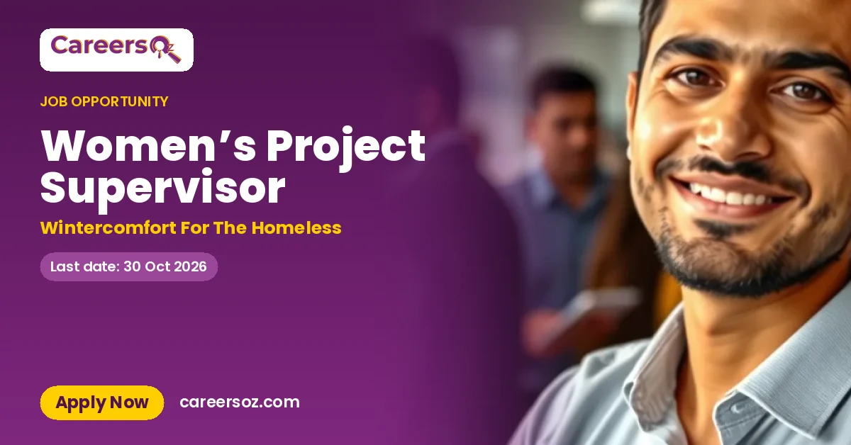Women’s Project Supervisor – Wintercomfort For The Homeless