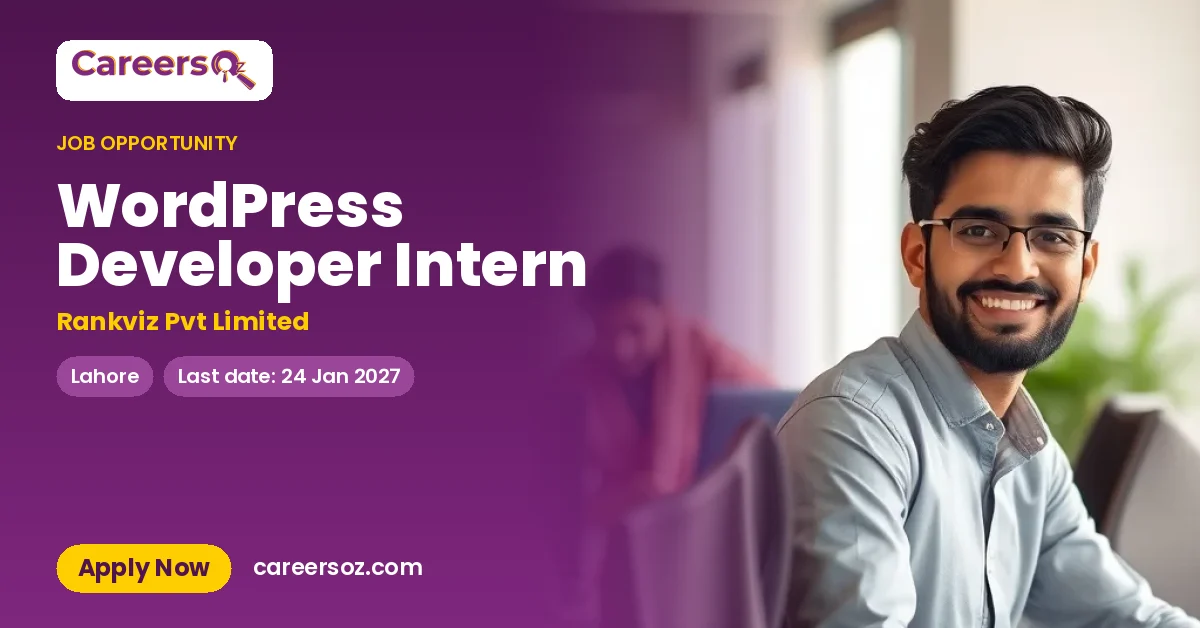WordPress Developer Intern – Rankviz Pvt Limited