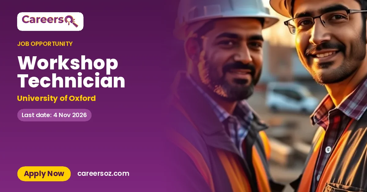 Workshop Technician – University of Oxford