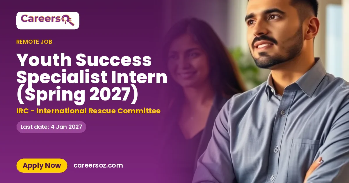 Youth Success Specialist Intern (Spring 2027) – IRC - International Rescue Committee