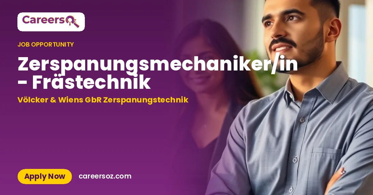 Zerspanungsmechaniker/in - Frästechnik – Völcker & Wiens GbR Zerspanungstechnik