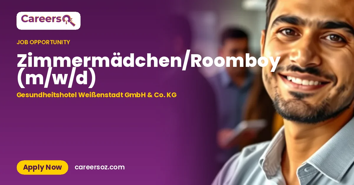 Zimmermädchen/Roomboy (m/w/d) – Gesundheitshotel Weißenstadt GmbH & Co. KG
