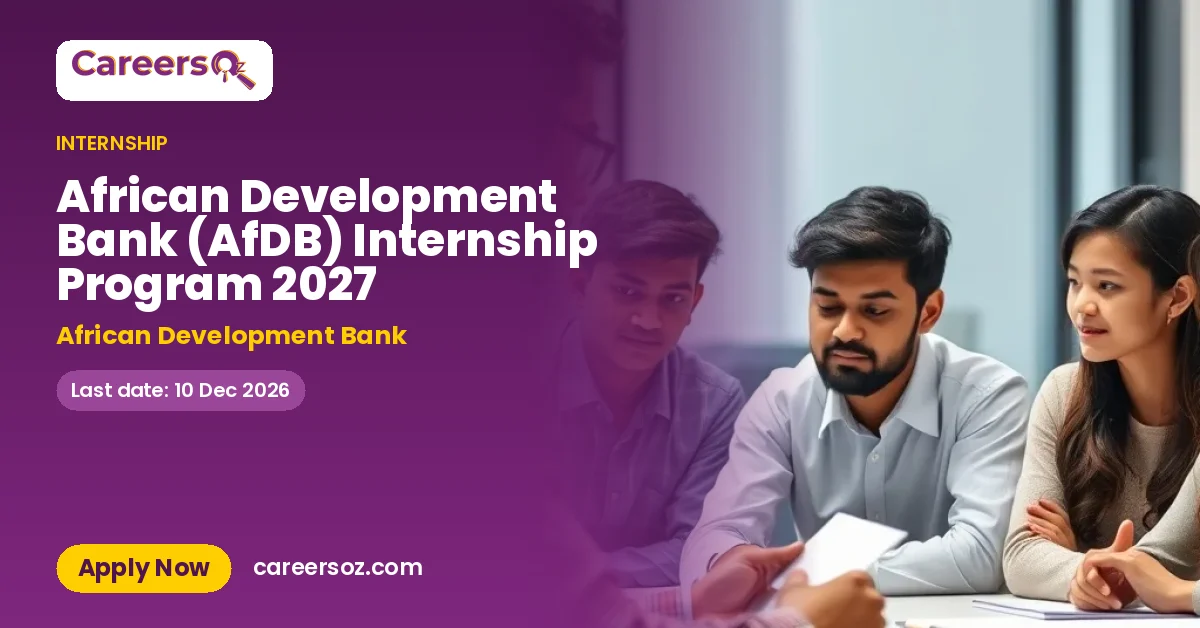 African Development Bank (AfDB) Internship Program 2027 – African Development Bank