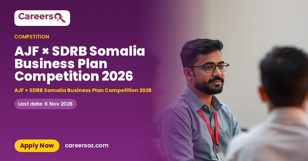 AJF × SDRB Somalia Business Plan Competition 2026 – AJF × SDRB Somalia Business Plan Competition 2026