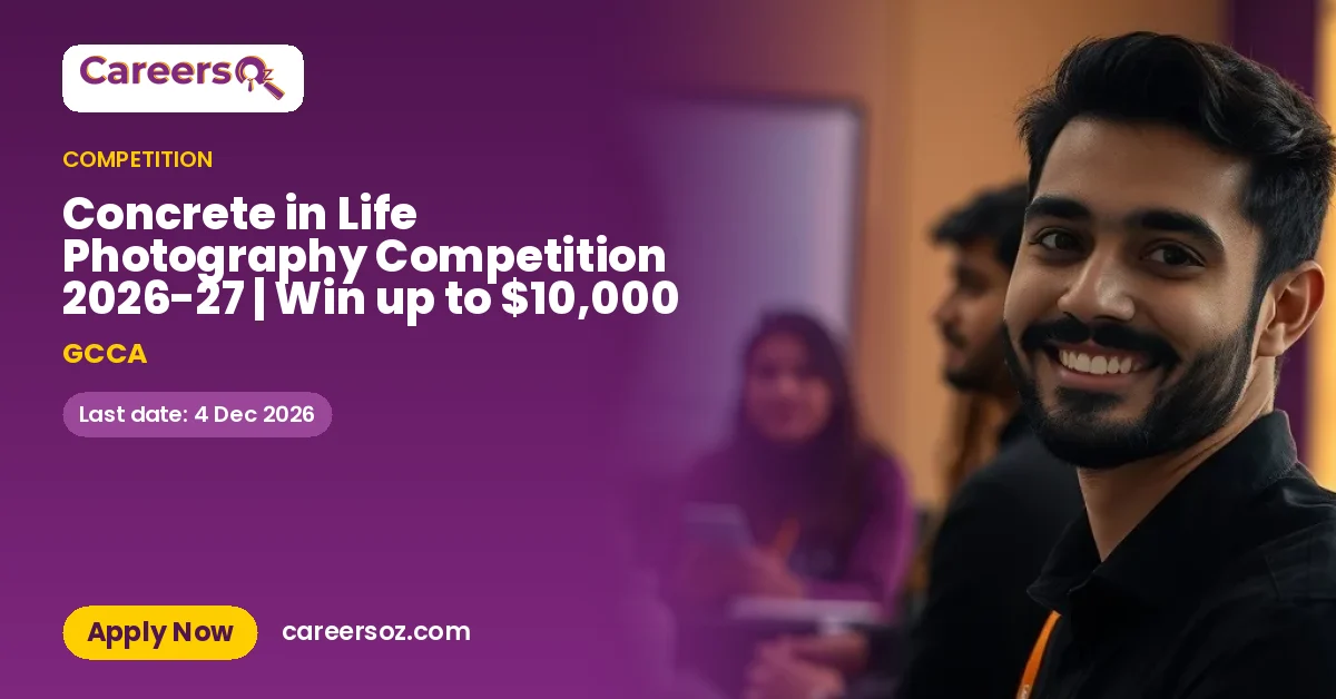 Concrete in Life Photography Competition 2026-27 | Win up to $10,000 – GCCA