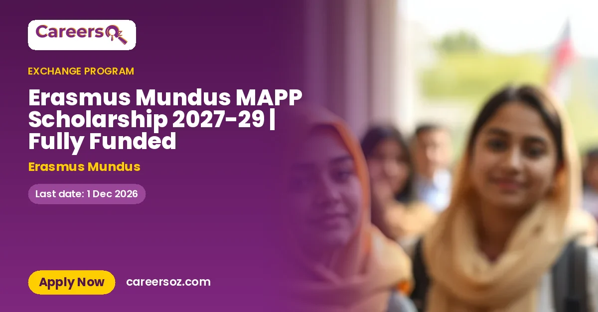 Erasmus Mundus MAPP Scholarship 2027-29 | Fully Funded – Erasmus Mundus