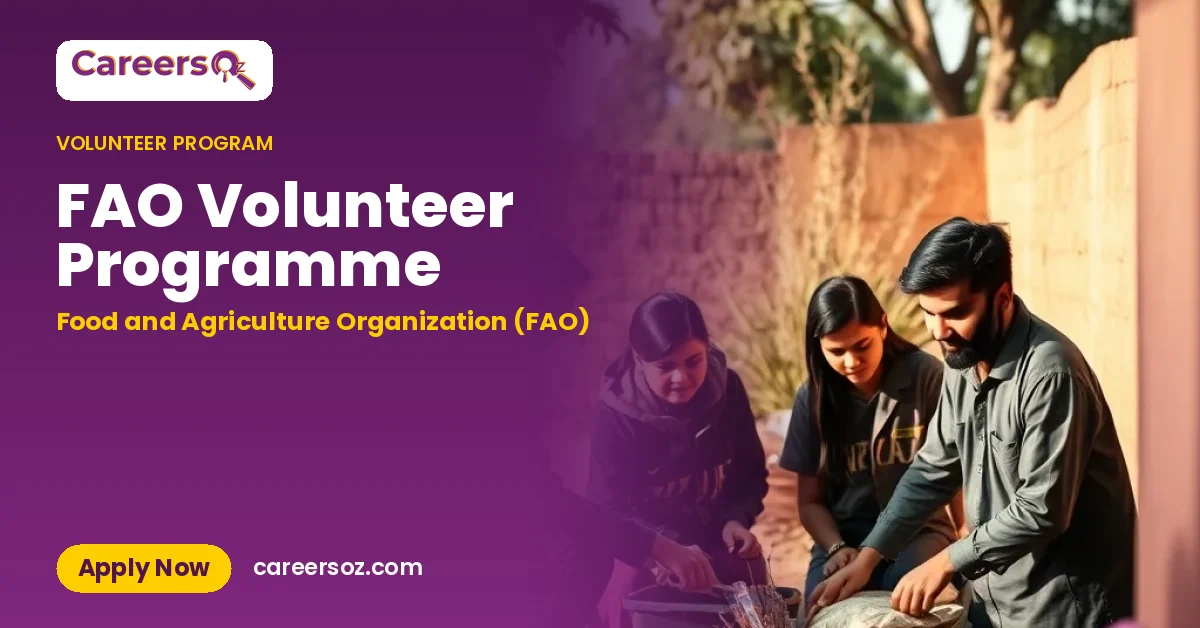 FAO Volunteer Programme – Food and Agriculture Organization (FAO)
