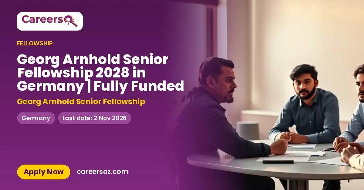 Georg Arnhold Senior Fellowship 2028 in Germany | Fully Funded – Georg Arnhold Senior Fellowship