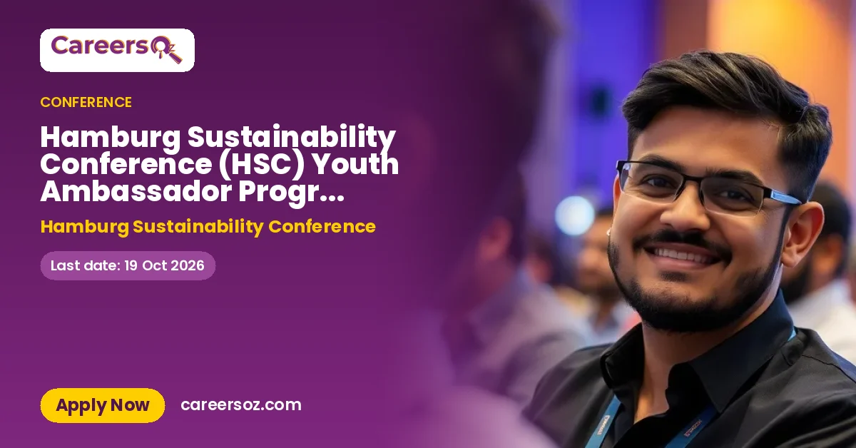 Hamburg Sustainability Conference (HSC) Youth Ambassador Program 2027 – Hamburg Sustainability Conference