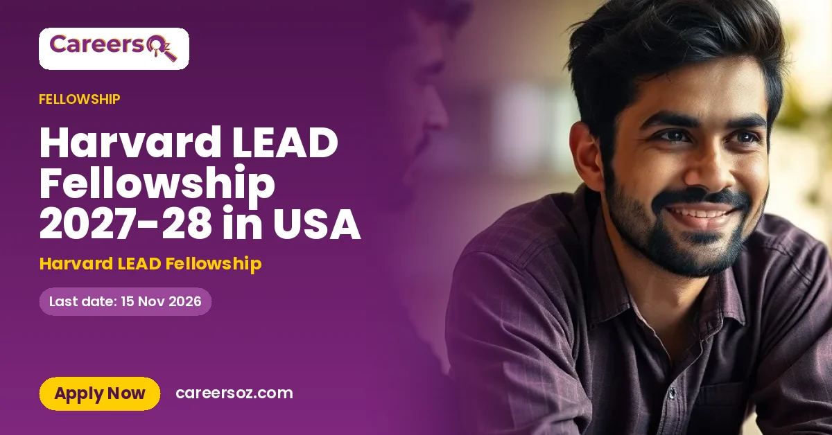 Harvard LEAD Fellowship 2027-28 in USA – Harvard LEAD Fellowship