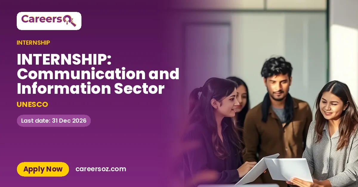 INTERNSHIP: Communication and Information Sector – UNESCO
