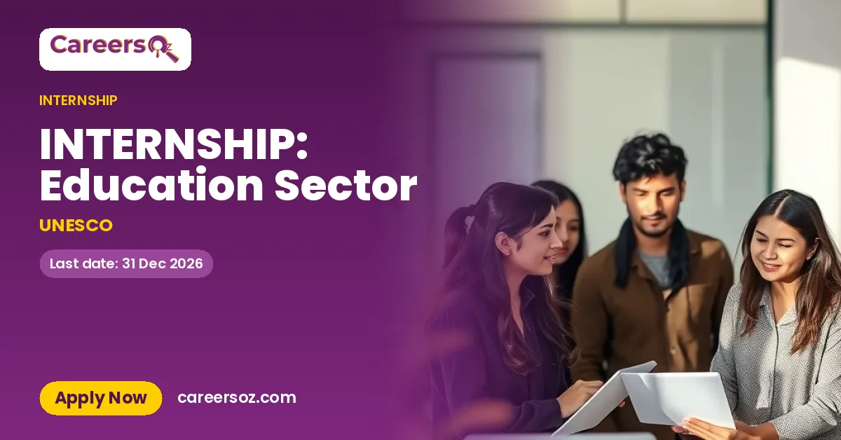 INTERNSHIP: Education Sector – UNESCO