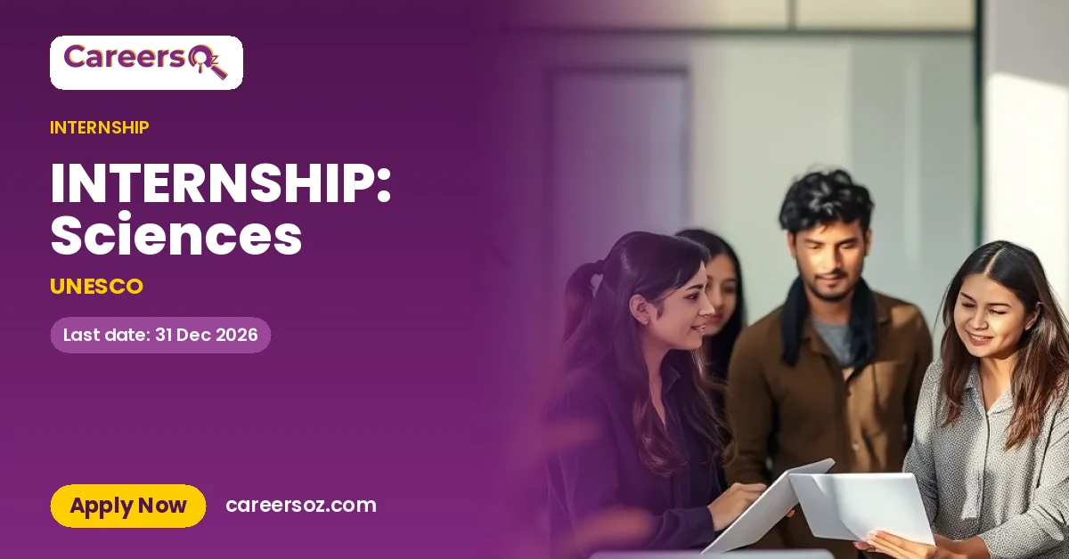INTERNSHIP: Sciences – UNESCO