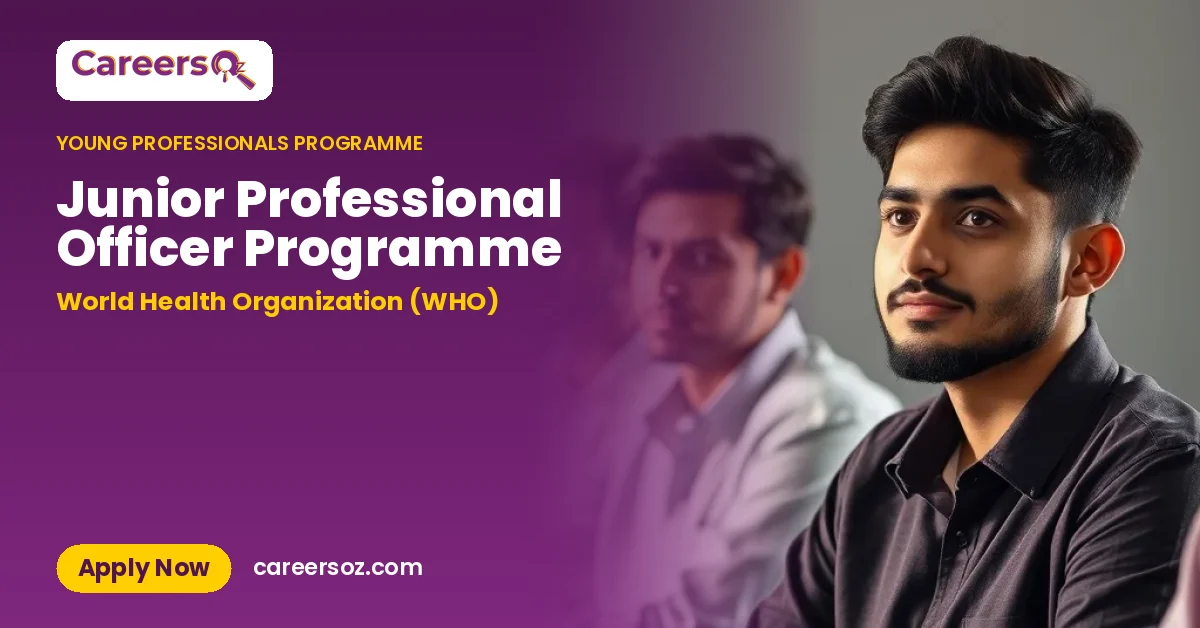 Junior Professional Officer Programme – World Health Organization (WHO)