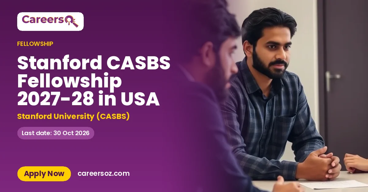 Stanford CASBS Fellowship 2027-28 in USA – Stanford University (CASBS)