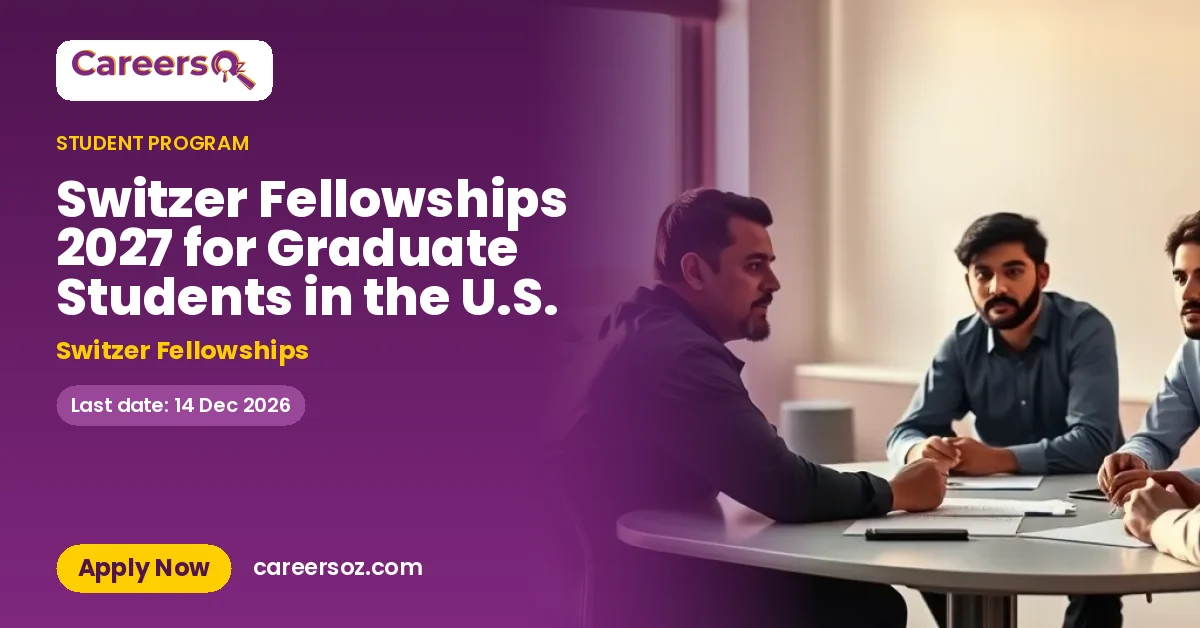 Switzer Fellowships 2027 for Graduate Students in the U.S. – Switzer Fellowships