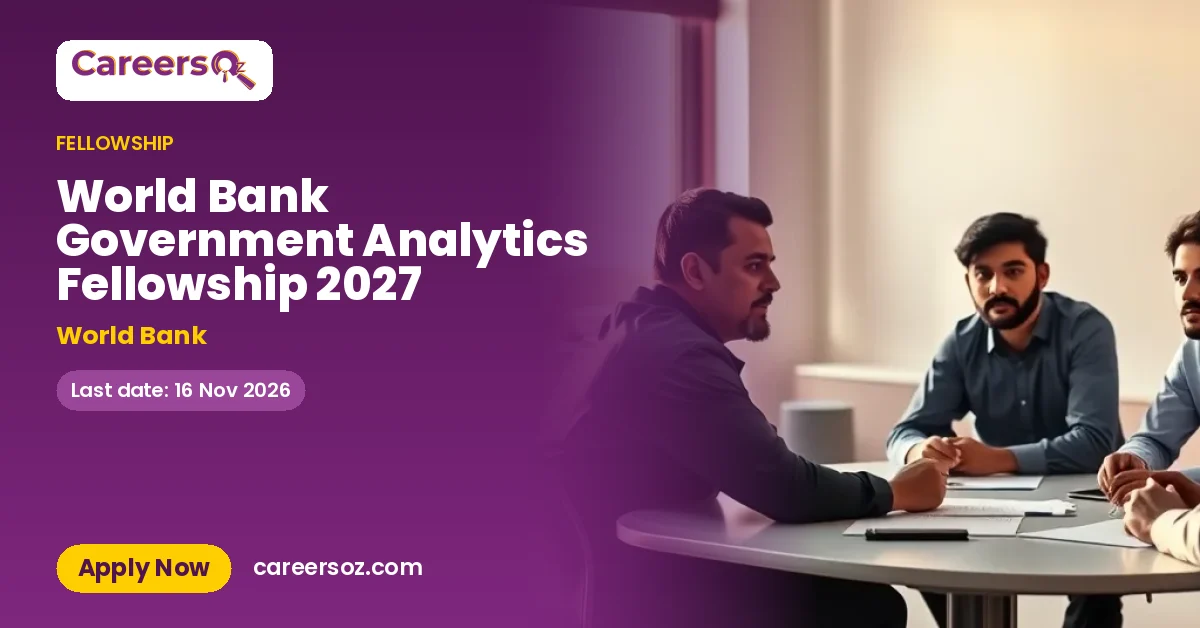 World Bank Government Analytics Fellowship 2027 – World Bank