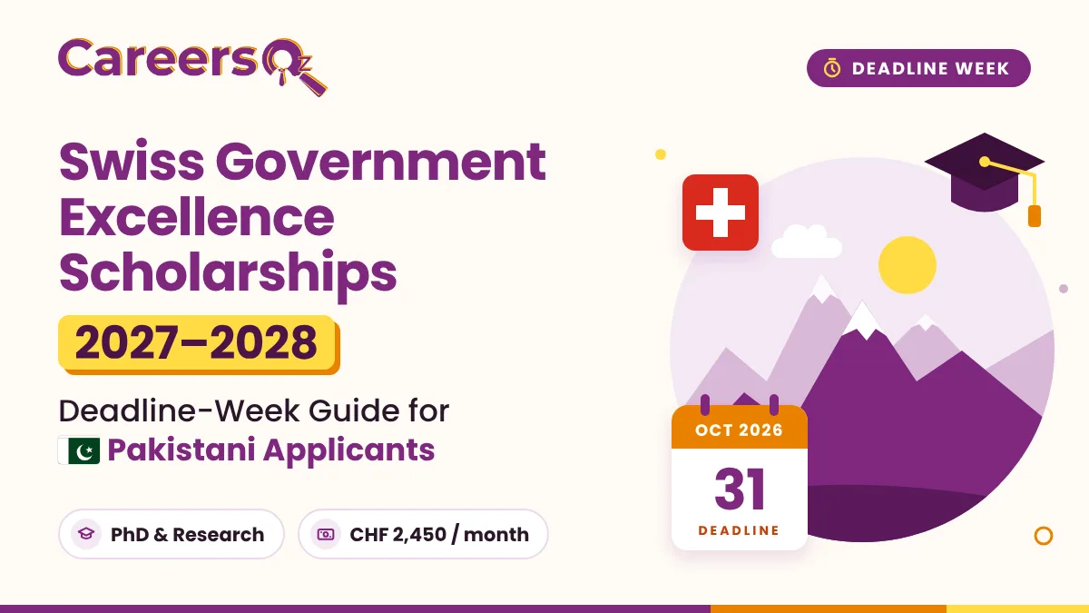 Swiss Goverment Excellence Scholarship 2027-2028